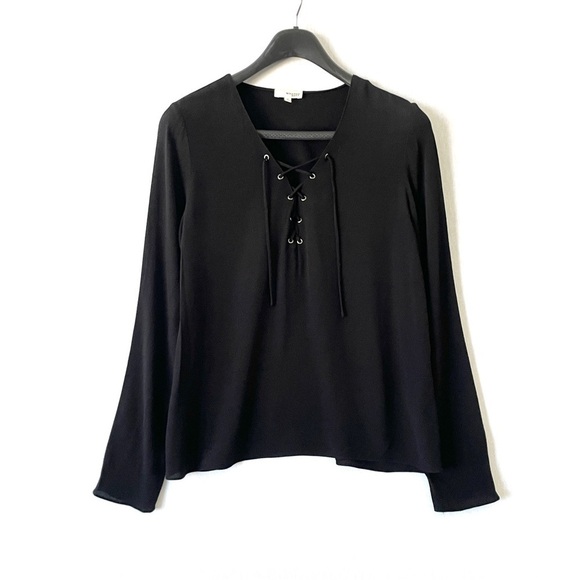 ARITZIA Wilfred Free Redling Lace Up Blouse - Picture 1 of 11